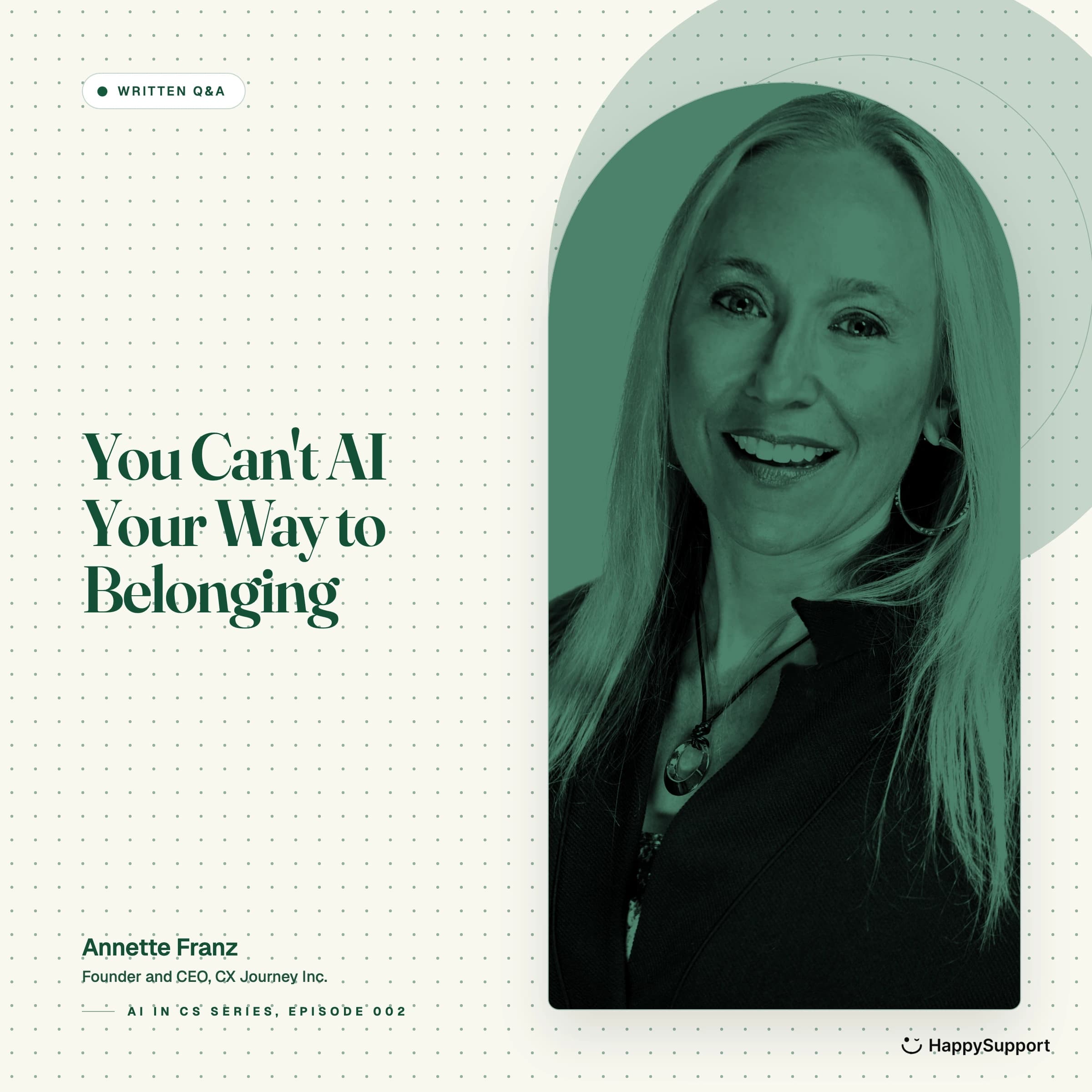 Annette Franz: You Can't AI Your Way to Belonging